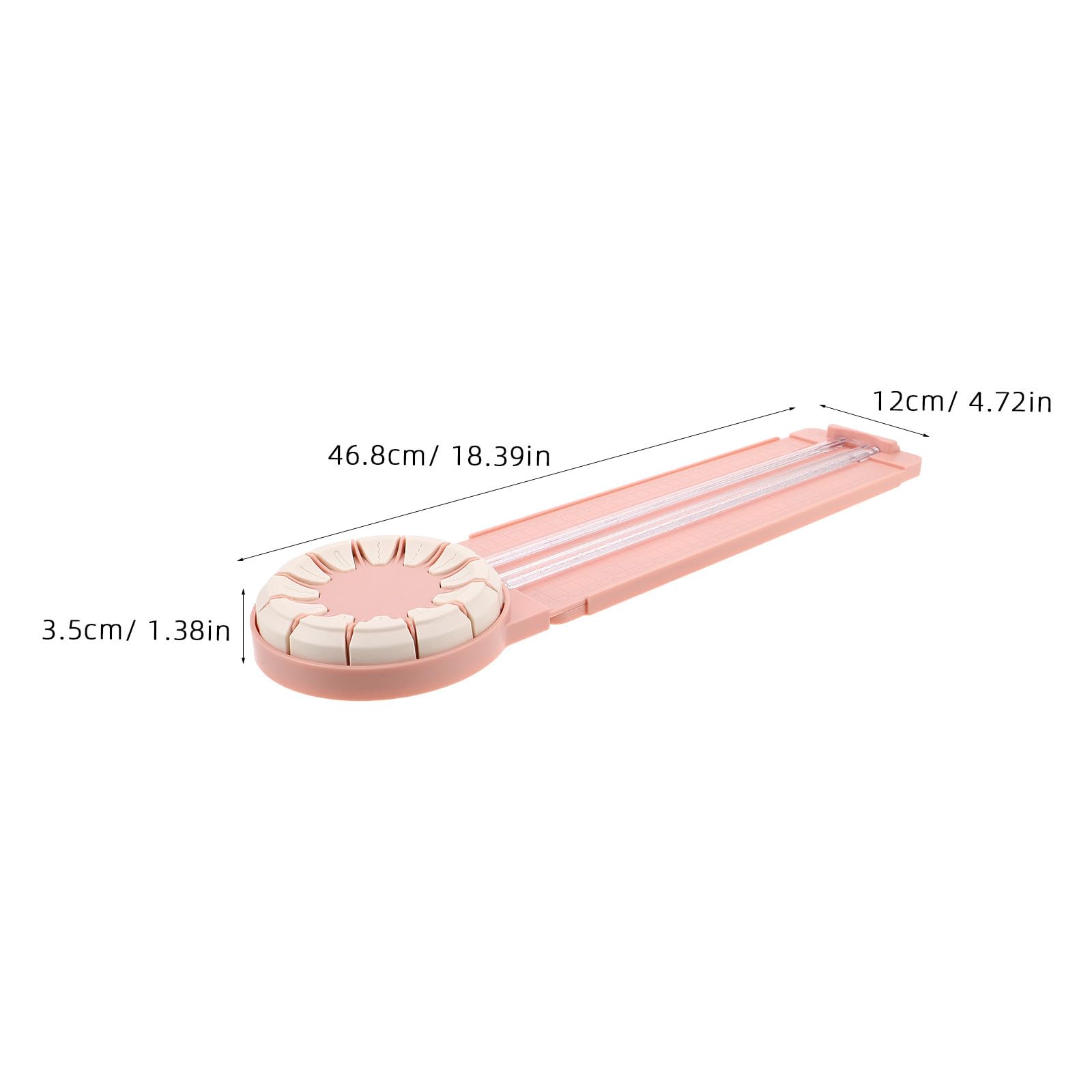 Mikinona Cortador de Papel Recta y Recortadora para Scrapbooking de Plástico Rosa, Diseño de Precisión y Fácil Uso para Journaling y Manualidades, para Oficina y Estudiantes