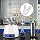 Labasics Glas 500ml Rundkolben mit 2 Hals RBF, 2 Neck Round Bottom Flask mit 24/40 Mittlerer und Seiten Konus Joint - 500ml