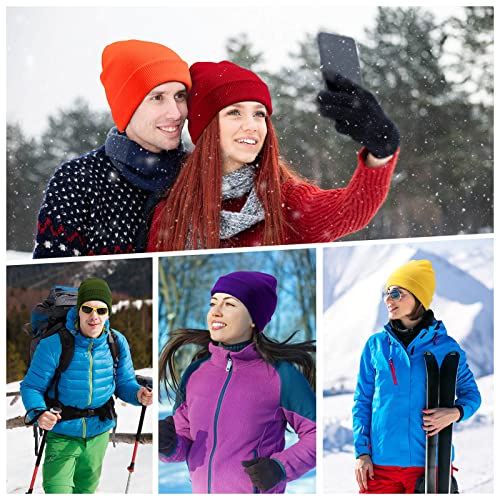 Image of Beanie for Men Winter Thermal Cuffed Knit Hat Warm Gifts Womens Beanies