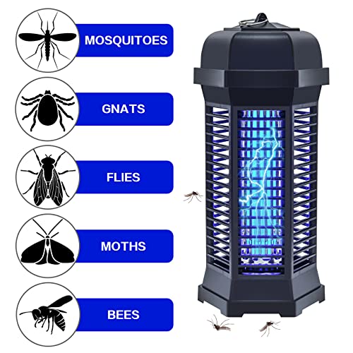 Bug Zappers-Electric Bug Zapper - Outdoor Mosquito Killer Waterproof Insect Fly Trap 18W High Powered 4000V Easy To Hang And Clean Suitable For Home,Patio,Balcony,Garden (18W) #TOP2