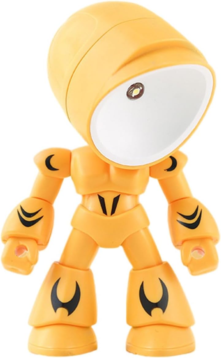 LED Mini Night Light,Adjustable Cute Cartoon Robot Companion Table Light,Bedside Reading Book Lamp for Bedroom,Office,Thanksgiving Gifts