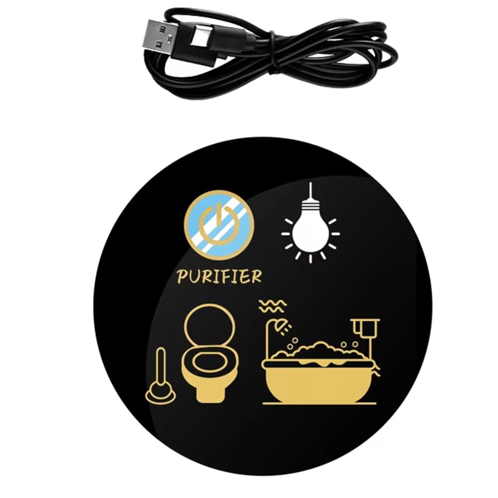 CTRLZS Wall-Hung Toilet Deodorizer Portable andDual-Mode Odor Elimination Ideal &