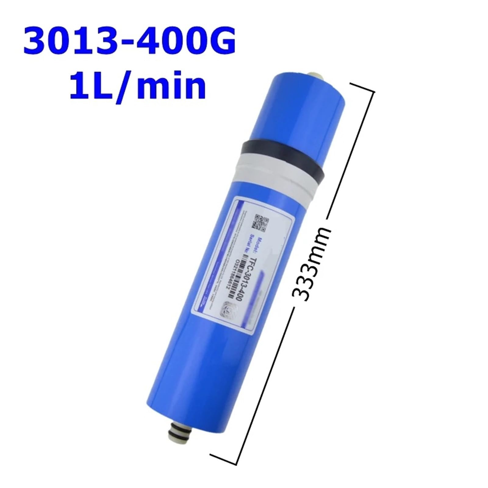 1 x Umkehrosmose-Membranfilter-Ersatz, 1812 2012 3012 3013 50G 75G 100G 150G 200G 300G 400G Haushalts-RO-Wasserreiniger-Kartusche Mit hoher Filtrationsrate(3013-400G)