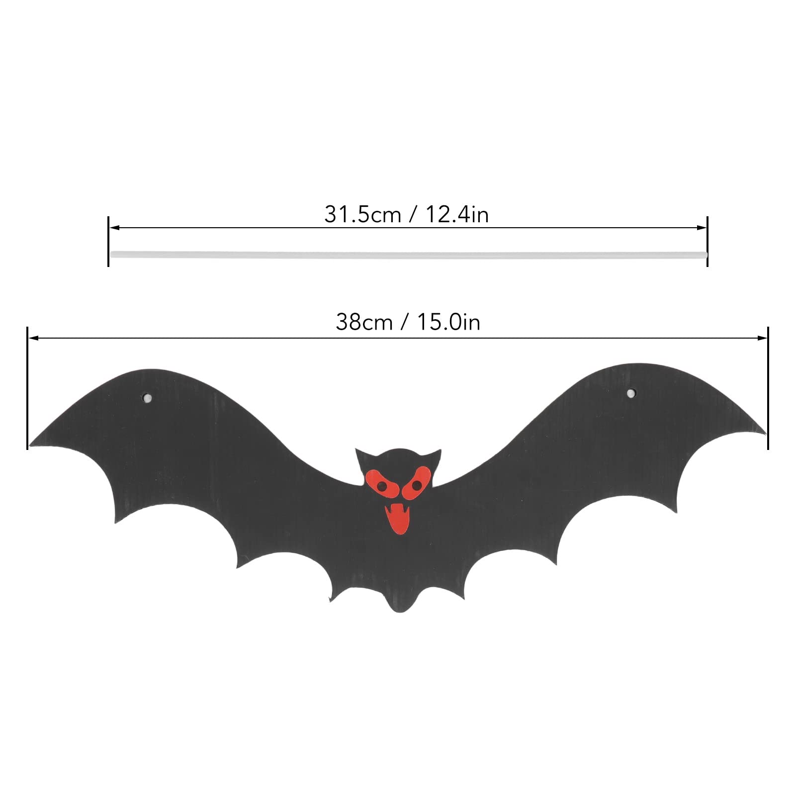 15 Pipistrelli Di Halloween Da Appendere Con Occhi Luminescenti, Decorazioni Da Esterno Luminose, 3 Dimensioni, Set Spaventoso