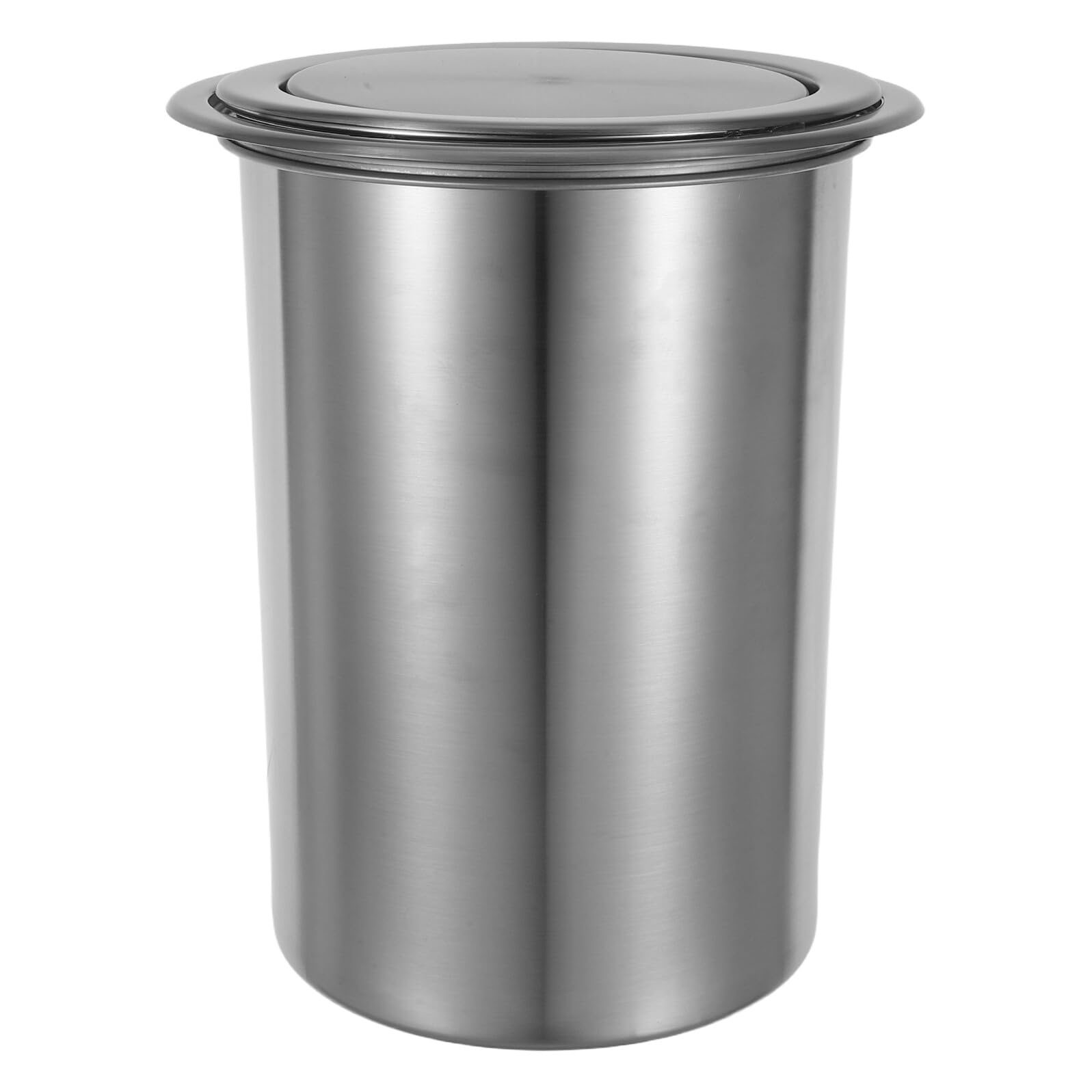DOITOOL Cubo de Basura de Cocina Empotrado con Tapa Abatible, Acero Inoxidable 304, Juego de 3 Piezas para Encimera, Bote de Basura Compacto para Hogar, Restaurante y Hotel
