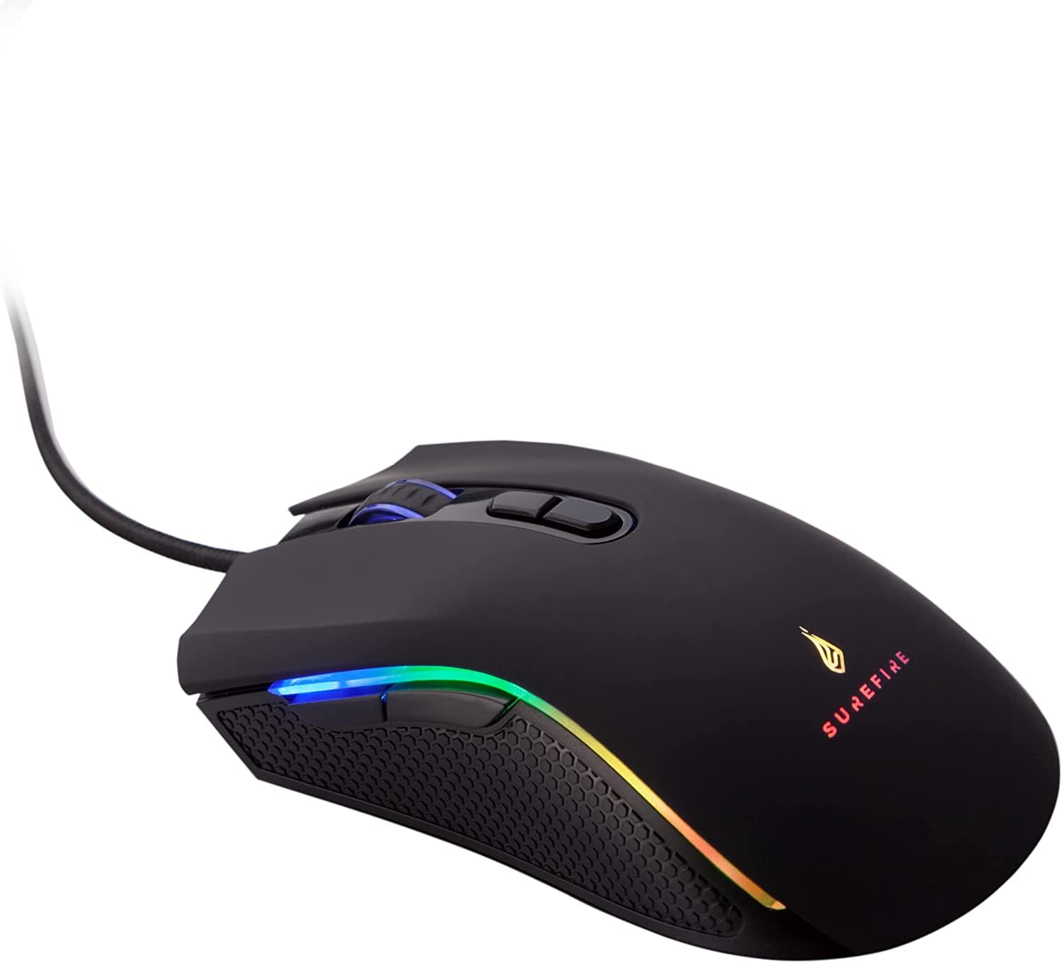 Souris gaming 6400 DPI Surefire Hawk Claw pour résoudre les problèmes de précision sur PC Mac - 2