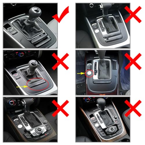 GXJ001 Car 2Pcs Center Console Gear Shift Panel A Cover Trim Interior Decoration Protector Carbon Fiber For Audi A4 S4 B8 B9 A5 S5 Q5 SQ5, Black - Image 3