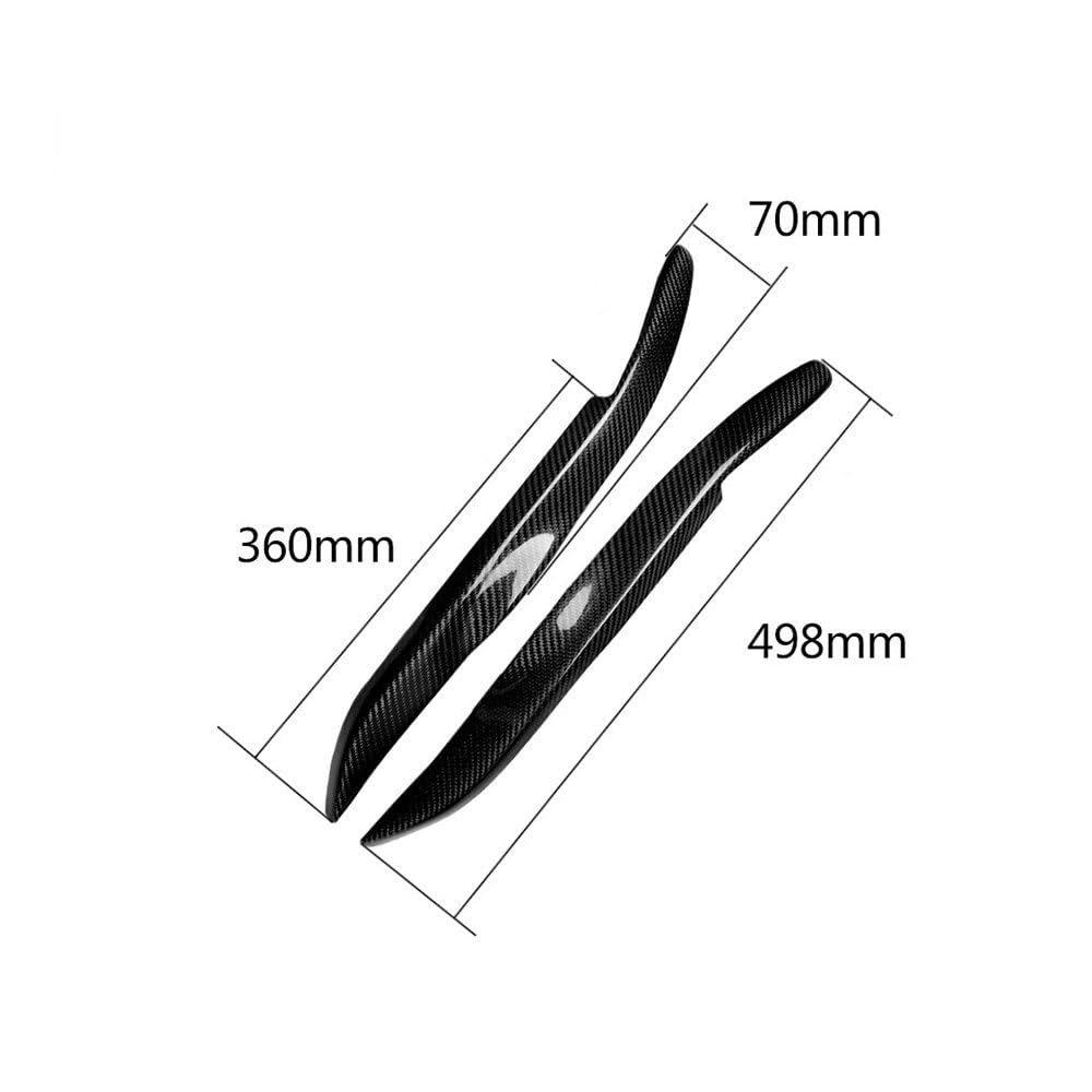2 sztuki włókna węglowego, naklejka na reflektor, osłona reflektora, osłona brwi, Compatible With Subaru, Legacy 2006-2007-2008