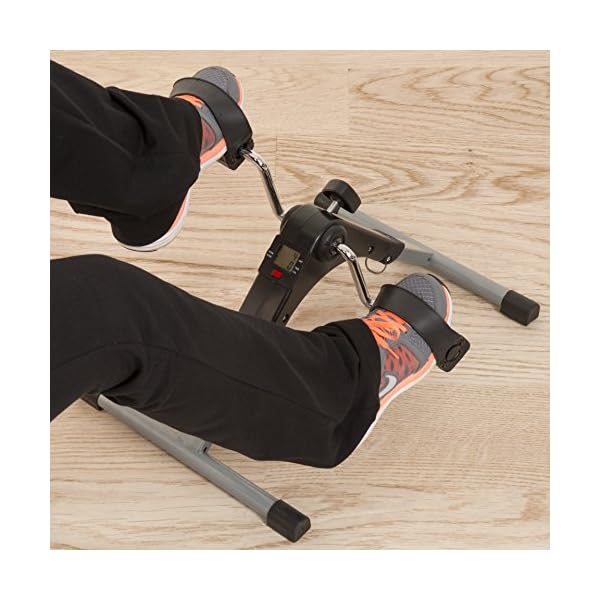 Under-Desk-Bike-Pedal-Exerciser-with-Calorie-Tracker-and-Adjustable-Resistance--Mini-Foldable-Indoor-Workout-Equipment-by-Wakeman-Fitness Under Desk Bike Pedal Exerciser with Calorie Tracker and Adjustable Resistance - Mini Foldable Indoor Home Gym Exercise Equipment by Wakeman