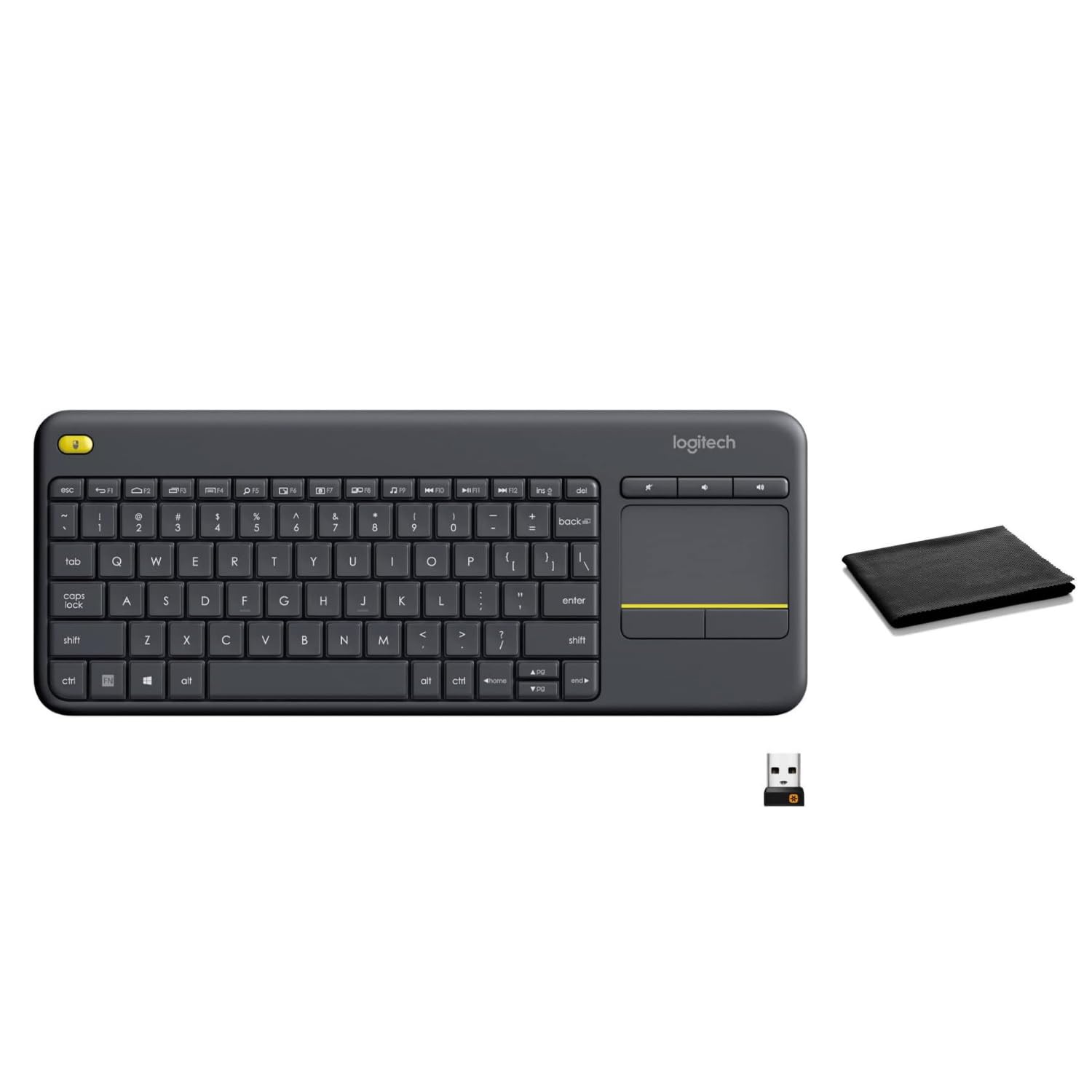 Logitech K400 Plus ワイヤレスキーボード　3セット Amazon.com: Logitech K400 Plus Wireless Touch TV Keyboard with