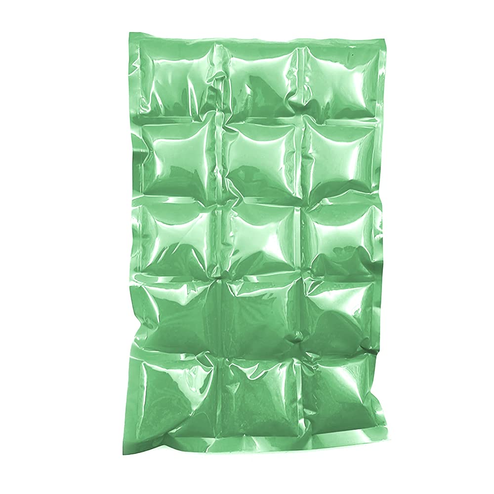 schoneReusable Ice Packs – Cooling Element that Minimizes Your Freezer Space – Convenient to Use – Perfect for Juices, Sauces, BBQs, Drinks etc. (Green)