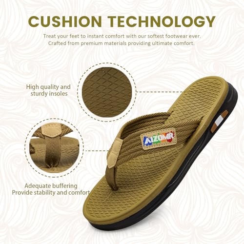 Mens Flip Flops Comfort Beach Thong Sandals Casual Lightweight Waterproof Quick-dry Summer Open Toe Sandals Indoor and Outdoor4