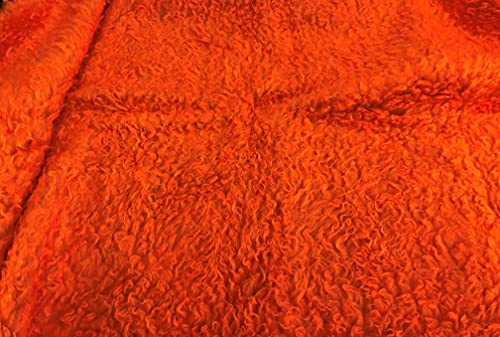 Tissu en fausse fourrure bouclée de qualité supérieure pour manteau long volumineux