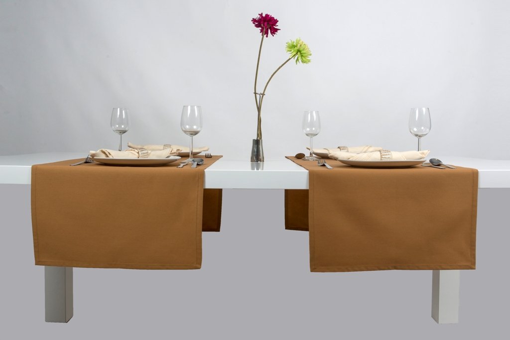 Runner Da Tavola In Cotone 100% Lemos-Home 45x150 Cm - Blu, Alta Qualità - Foto 2