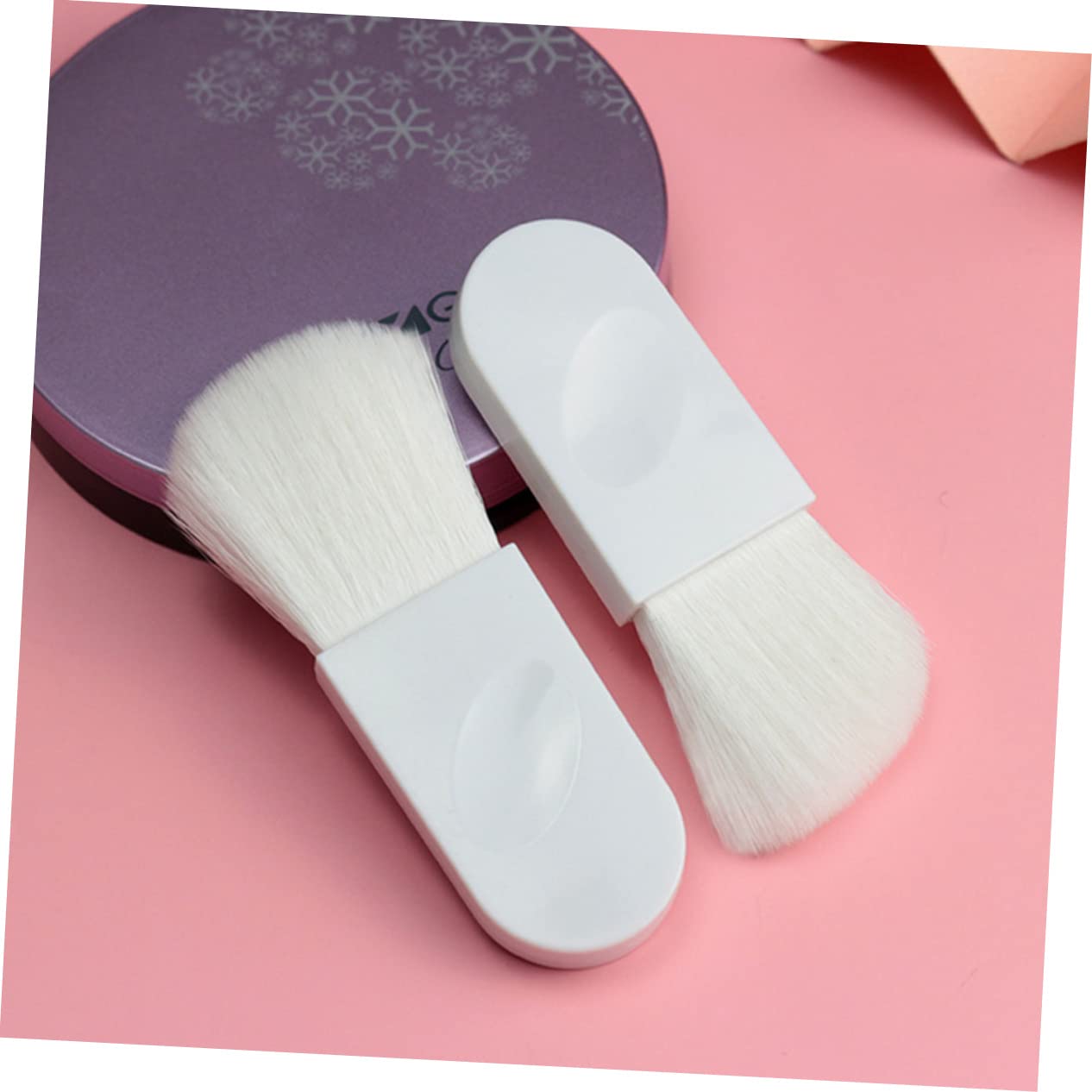 POPETPOP 25pezzi Pennelli Per Trucco Con Setole Morbide Brush Per Blush e Mischiare Facile Da Trasportare Design Unico e Carino Per Appassionati Di Make up e Principianti Bianco