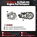 5.7 Hemi Rebuild Overhaul Kit with Pistons Water Pump & Oil Pump Fit for Ram 1500 Chrysler 300 Jeep Grand Commander Cherokee Dodge Durango 5.7L 2005-2008#HS26284PT