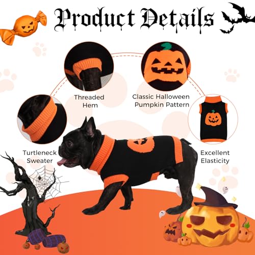 Disfraz Suéter Halloween para Perros Pequeños y Medianos miniatura 5