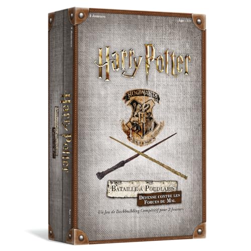 USAopoly | Harry Potter Bataille à Poudlard : Défense contre les Forces du Mal | Jeu de deckbuilding compétitif pour 2 joueurs