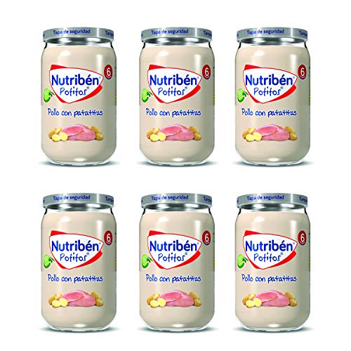 Nutribén Potitos De Pollo con Patatitas Desde Los 6 Meses Pack de...