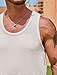 VOGSTART Men Hollow Out Tank 2025 Tanktops Soft Tops Casual Breathable Solid Color Classic Trendy Vest White M