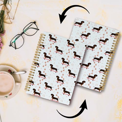 Carnet de notes teckel, cadeau idéal pour femme propriétaire et amoureuse de chiens - 5