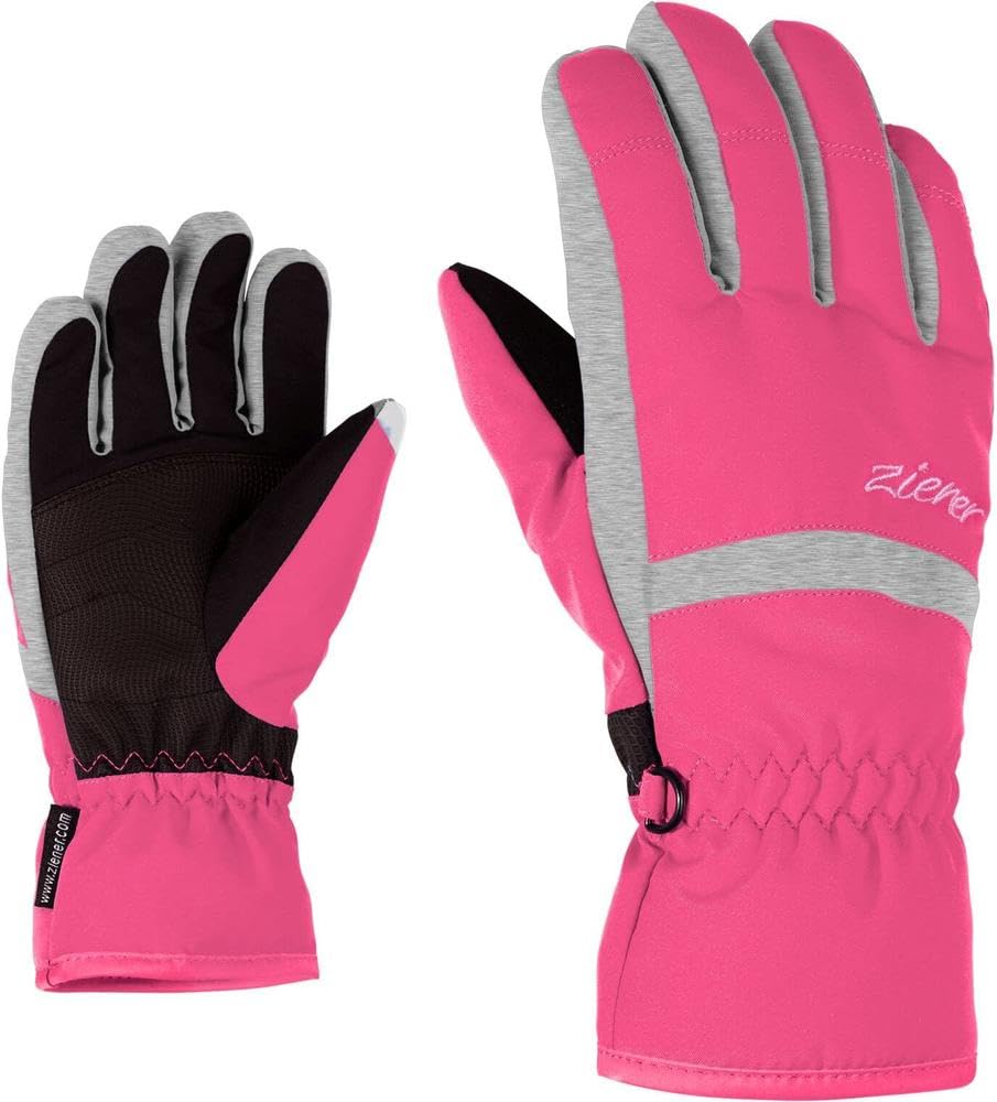 Ziener Lejano As(r) Glove Junior, Guanti da Sci/Sport Invernali, Impermeabili, Traspiranti Unisex Bambini