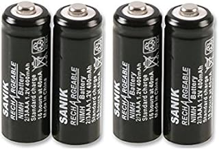 Original Sanik® Rechargeable 2/3AAA 400mAh 1.2V NiMH Cordless Phone Batteries For iDECT X1 & iDECT X1i Telephones and Solar Lights(4 Pack)