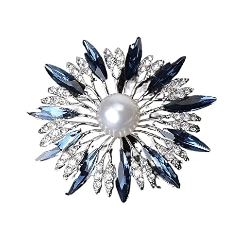 Broche en cristal pour femme cadeau de mariage idéal, corsage élégant couleur N