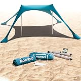 MOMEVO® Sunsail Strandzelt – Sonnensegel Strand mit UV Schutz UPF50+, windstabil & leicht, Next...