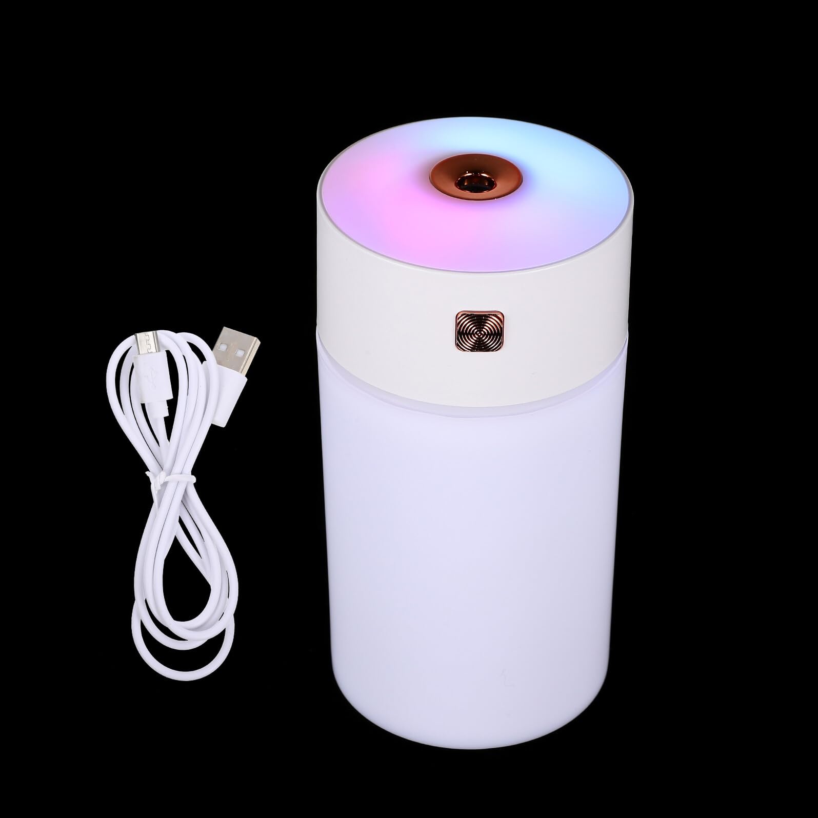 USB Aromatherapy Humidifier Portable Car and Indoor Air Freshener Cool Mist USB Mist Humidifier for Bedroom Office Travel White