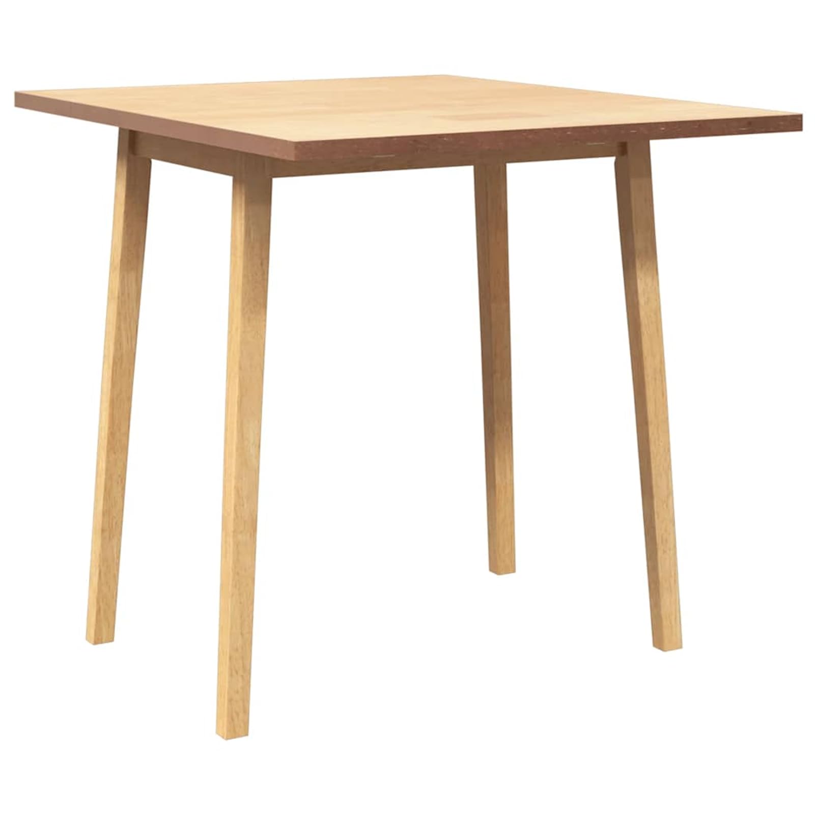 Stół do jadalni drewno gumowe 90/45x75x75 cm składany naturalny | Masywne drewno gumowe, składany stół do jadalni i stół roboczy, łatwy w pielęgnacji, wytrzymały blat stołu