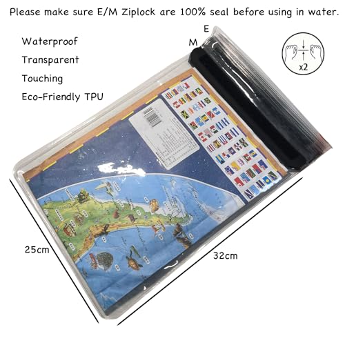 Estuche impermeable para mapas de 13 pulgadas con cover transparente para tablet miniatura 3