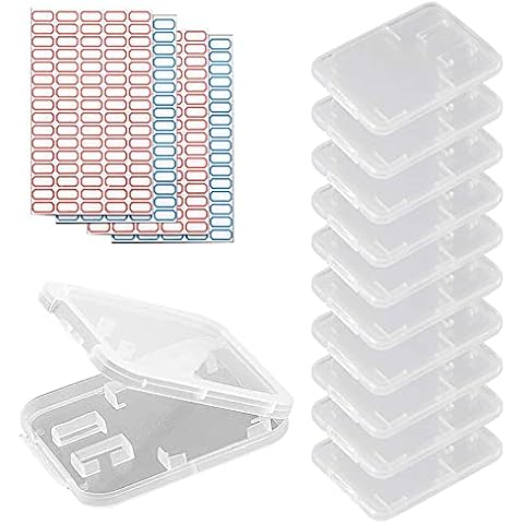 dancepandas Speicherkarten Hülle 50PCS Speicherkarten Schutzbox Speicherkartenetui Memory Card Case für SD miniSD microSD und MMC Speicherkarten TF Karte Cover