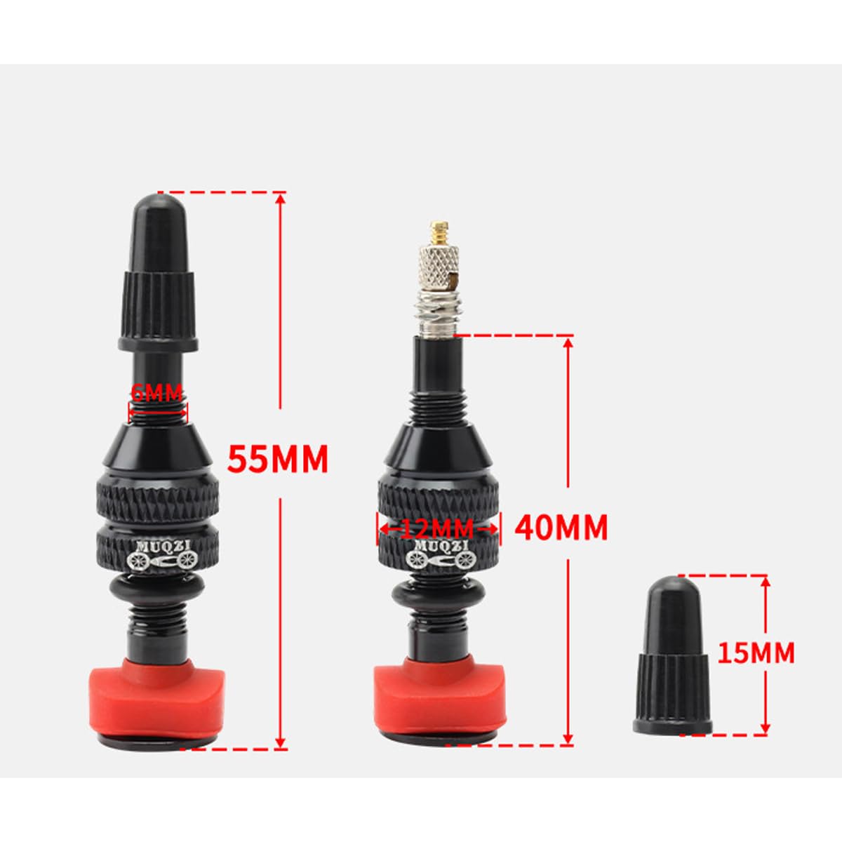 HOUSON 2PCS Bicycle Tubeless Valves - Image 2