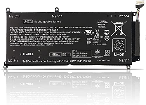 Batterie LP03XL pour HP Envy 15-AE et M6-P de 48Wh
