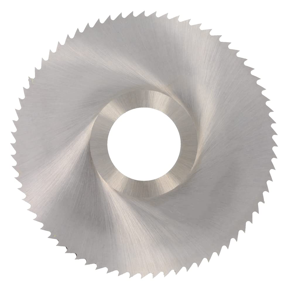 Auniwaig HSS Circular Metal Cutting Saw Blade Discs, 72T Round Slitting Saw Cutter, 100mm x 27mm x 4mm, for Rotary Tool Cutting Wheel