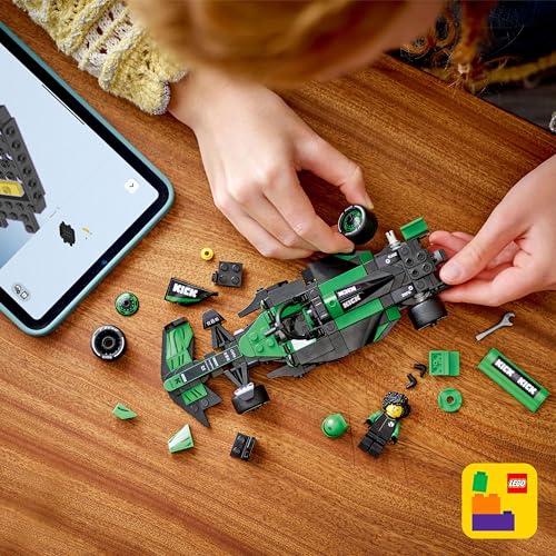 LEGO Speed Champions KICK Sauber F1 Team C44 Race Car Toy with a Collectible Formula 1 Driver Minifigure - Image 4