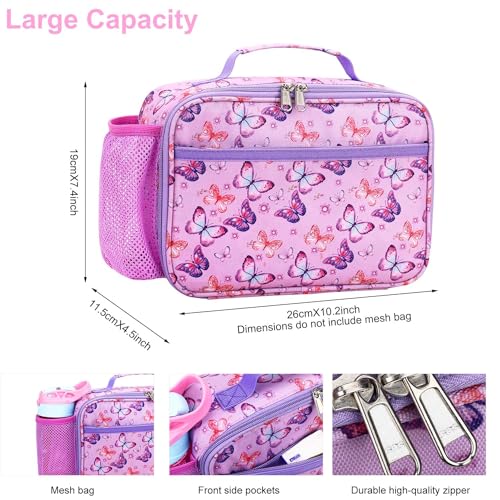 RHCPFOVR Kids Lunch Bag - Insulated Lunch Box for Boys Girls,Washable Lunch Bag and Reusable Toddler Leak-proof Lunchbox for School and Daycare - Image 4