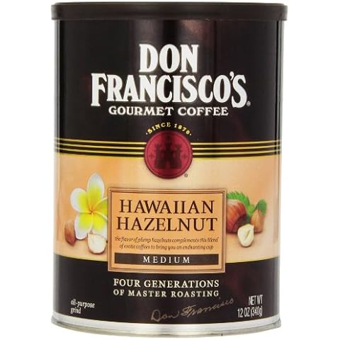 Don Francisco's Hawaiian Hazelnut Flavored Ground Coffee, 100% Arabica (12-ounce can) Cover