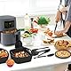 FHzytg Heißluftfritteuse Zubehör für Philips Essential 4,1L HD9252/HD9200/HD9255, Airfryer Zubehör für Russell Hobbs 4L(27160-56)/Aigostar 3,5L/Tefal 4,2L(EY401D EY5058), Air Fryer Accessories