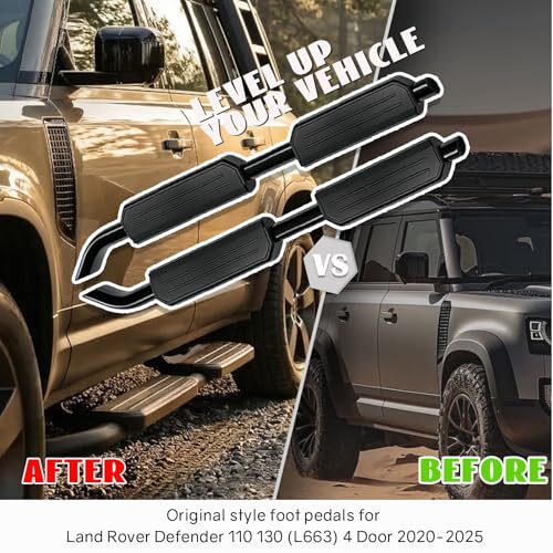 Estribos laterales para Land Rover Defender 2020-2025 miniatura 3
