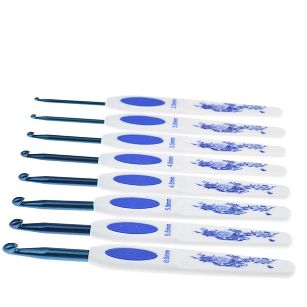 Angoily 3 Set Uncinetti Ergonomici Kit Completo con Diverse per Principianti e Professionisti Realizzati per Duraturo e Comodo per Scialli e