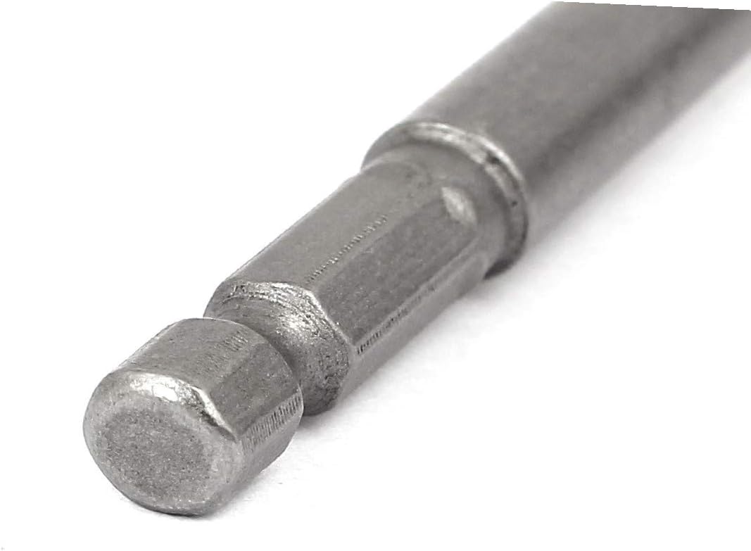 New Lon0167 150mm Length Featured 7mm Hex drill reliable efficacy hole 14mm Hexagonal Deep Socket Nut Driver Bit Gray 5pcs(id:65f 6e 0e a9e)