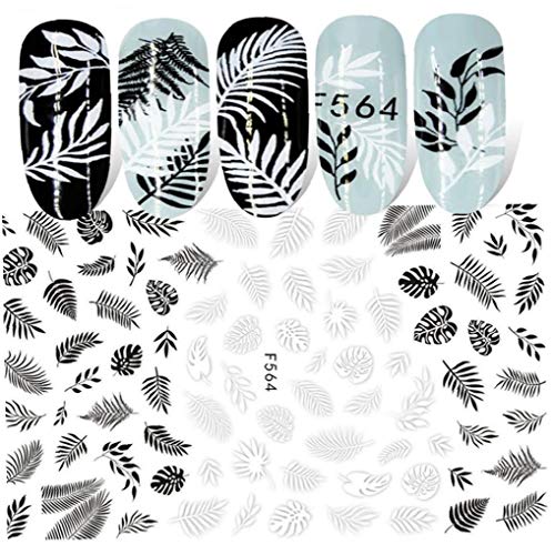 3d Nagel-aufkleber Schreiben Blatt Blume Slider-nagel-kunst-maniküre Adhesive Tipps Abziehbilder Polnische Dekoration – Bild 3