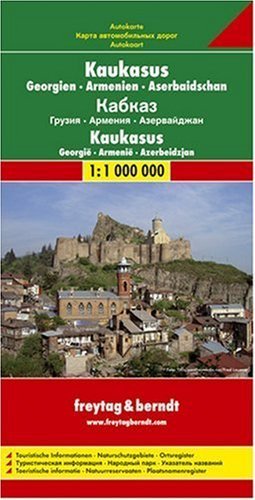 Asia Road Map: Caucasus, Georgia, Armenia, Azerbaijan Map by Freytag-Berndt (1997-12-01)