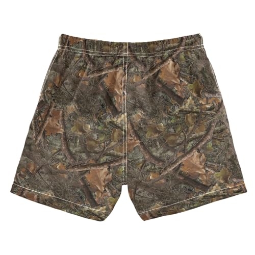 Boys Swim Trunks 2-12 Years Board Shorts Little Boys Camouflage Forest Quick Dry Beach Swimwear Shorts2