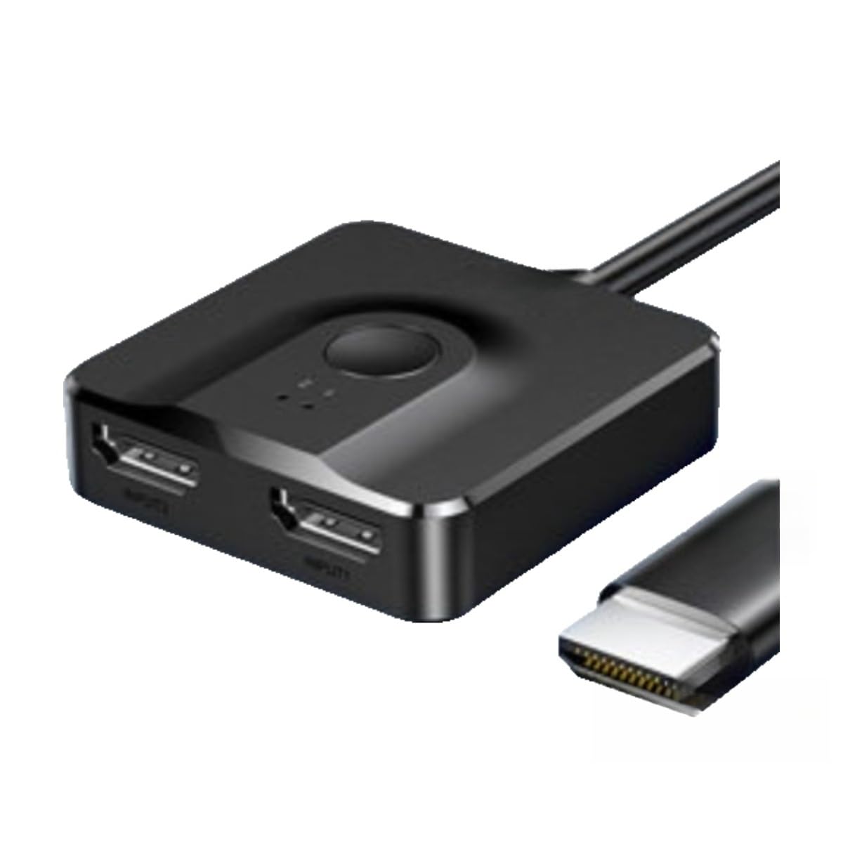 HDMI switcher Two-in-one-Out Screen Splitter one-to-Two Connection Conversion Display Dual Screen one-in-Two-Out one-to-Two Splitter(Built-in Cable Kit 1m 4K HDMI Cable)-image-7