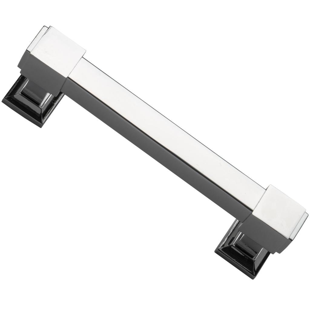 Polished Chrome Drawer Pulls, 4 Inch Screw Spacing, (Pack of 10), Chrome Cabinet Handles, Cabinet Hardware, Cupboard Handles, SHKM010-CHR-10