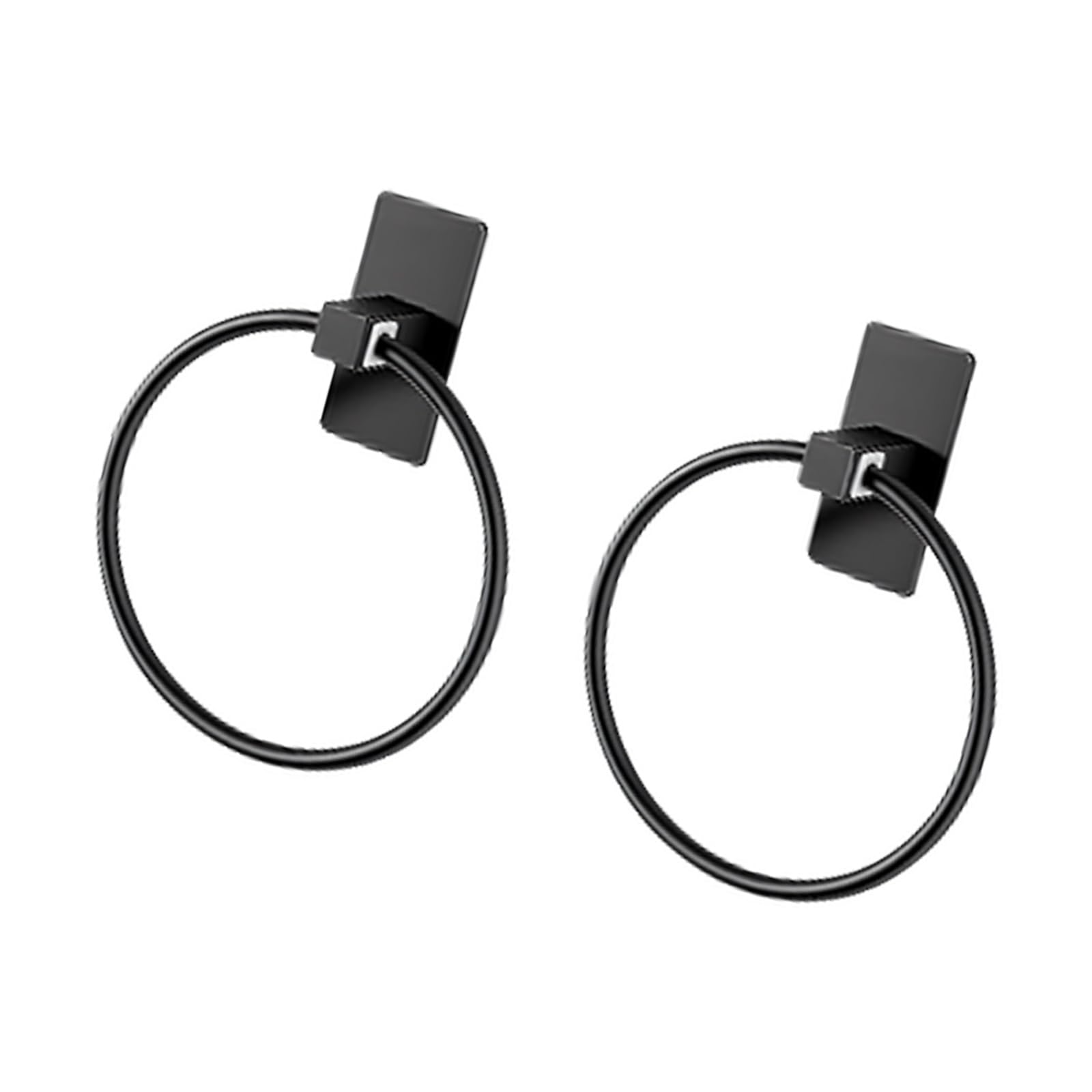 Btgghytr 4Pcs Heavy Duty Towel Holders Auto Adhesive Backing Perfect for Small Spaces in Bathroom Kitchen or Recreational Vehicle Drillless Towel Rings