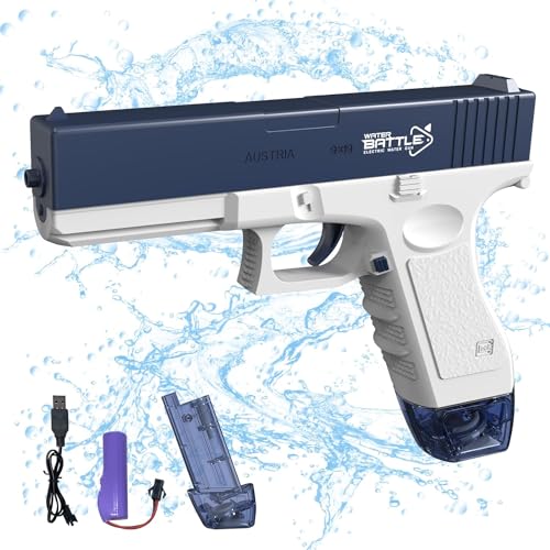 Image of Electric Water Guns Water Pistol Holi Pichkari Pitsol, High Pressure up to 35FT, Powerful Squirt Guns for Pool Beach Party Games and Outdoor Water Fighting